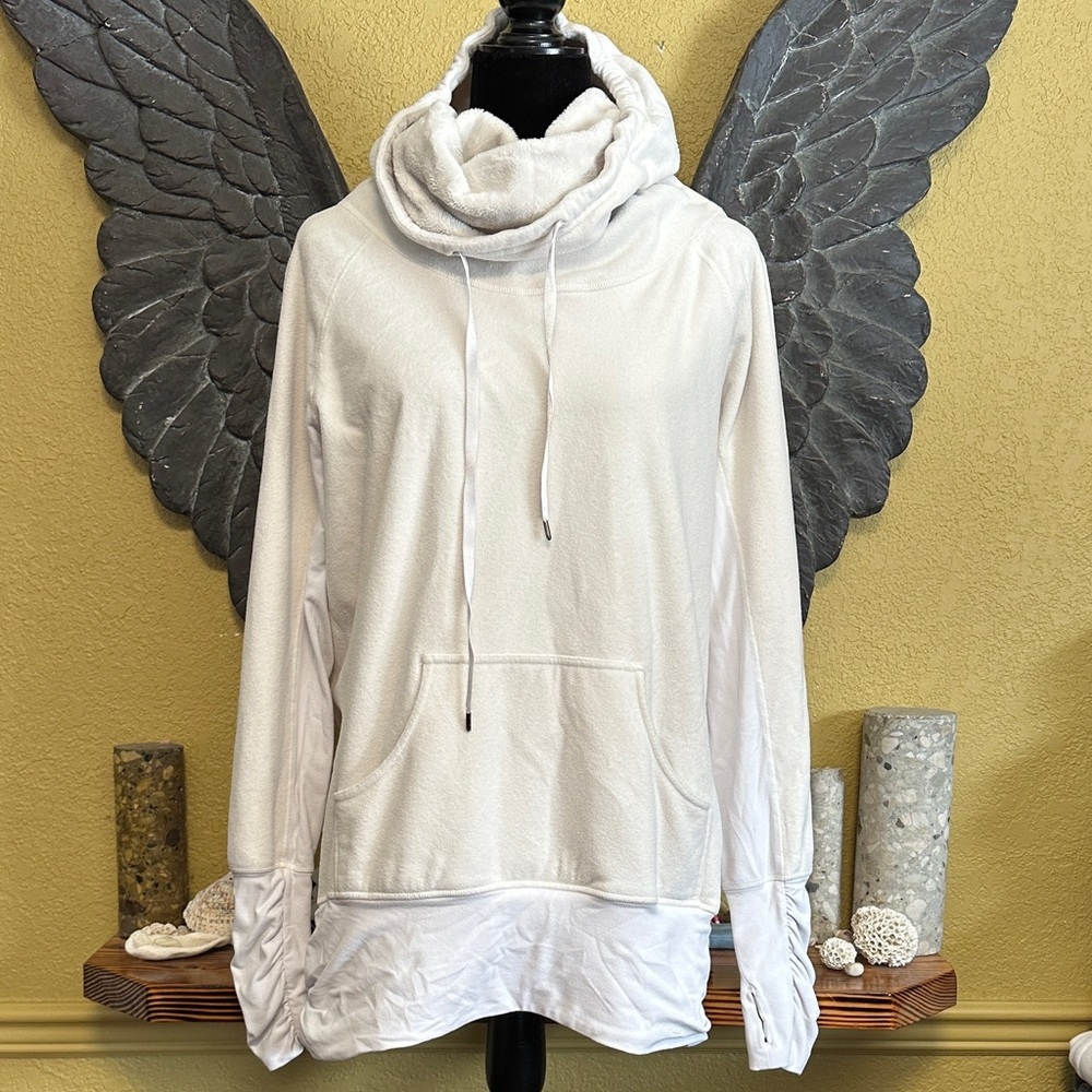 Lululemon Cozy White Cowl Neck sweater